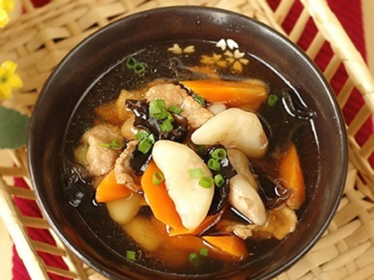 củ ấu nấu canh
