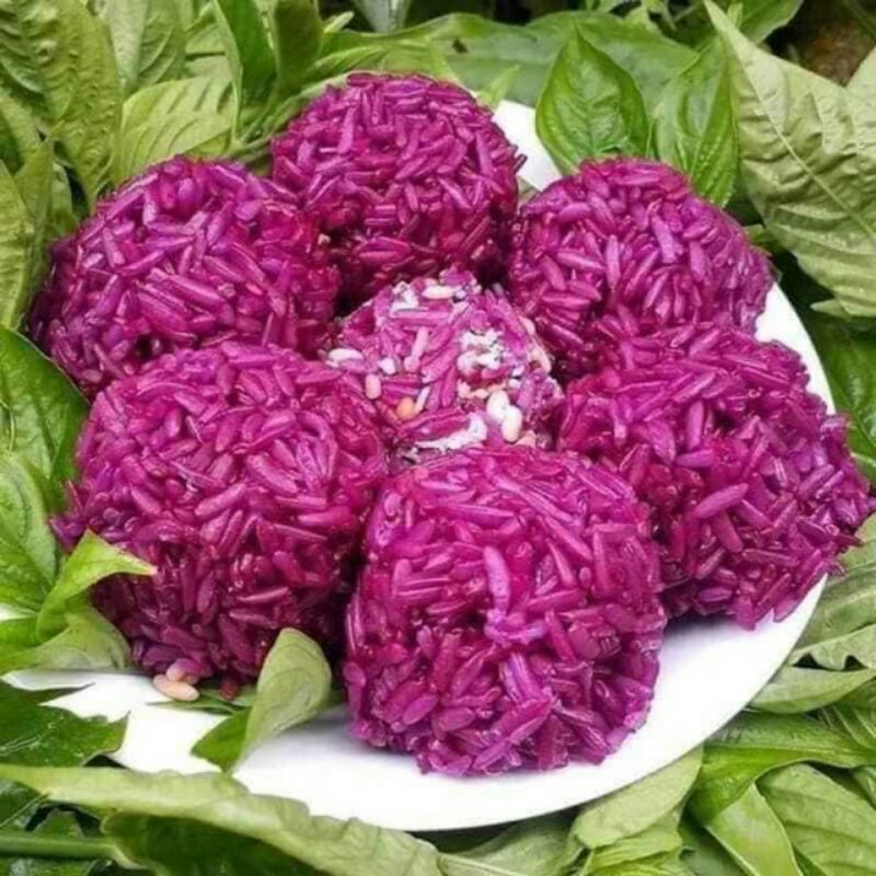 Xôi khúc nếp cẩm Việt Trì ngon