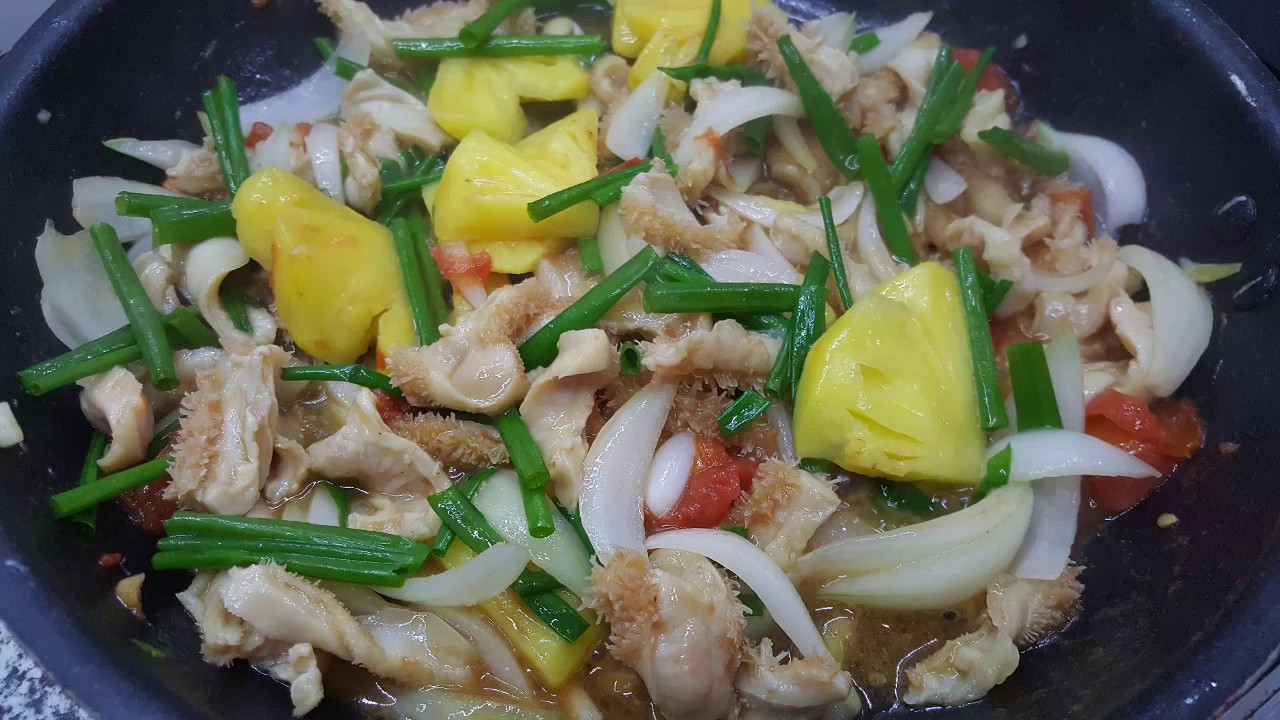 Dạ cỏ xào dứa