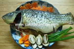 Cá chép kho nghệ - cá kho làng vũ đại