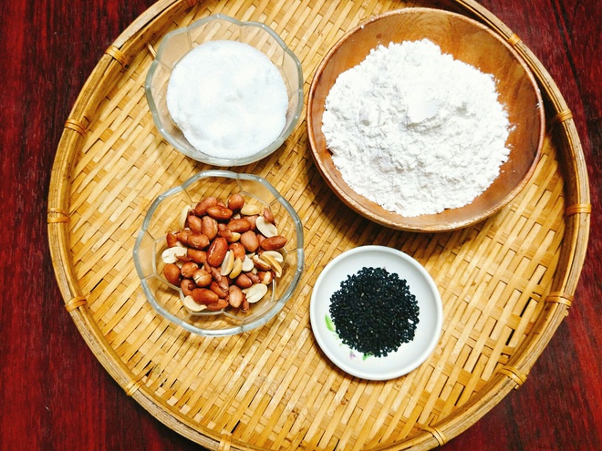Nguyên liệu chuẩn bị cho cách làm bánh nếp chay đơn giản