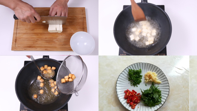 Cách làm đậu rán ngũ vị