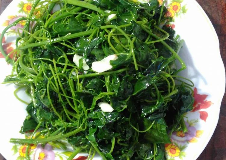 Cách làm rau bò khai xào tỏi