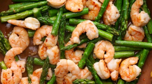 cách làm măng tây xào tôm